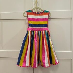 Mini Boden Woven Pinafore Dress